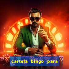 cartela bingo para cha de cozinha imprimir gratis